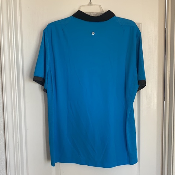 Lululemon Assert PoloHeathered Lakeside Blue/Black - Picture 7 of 7